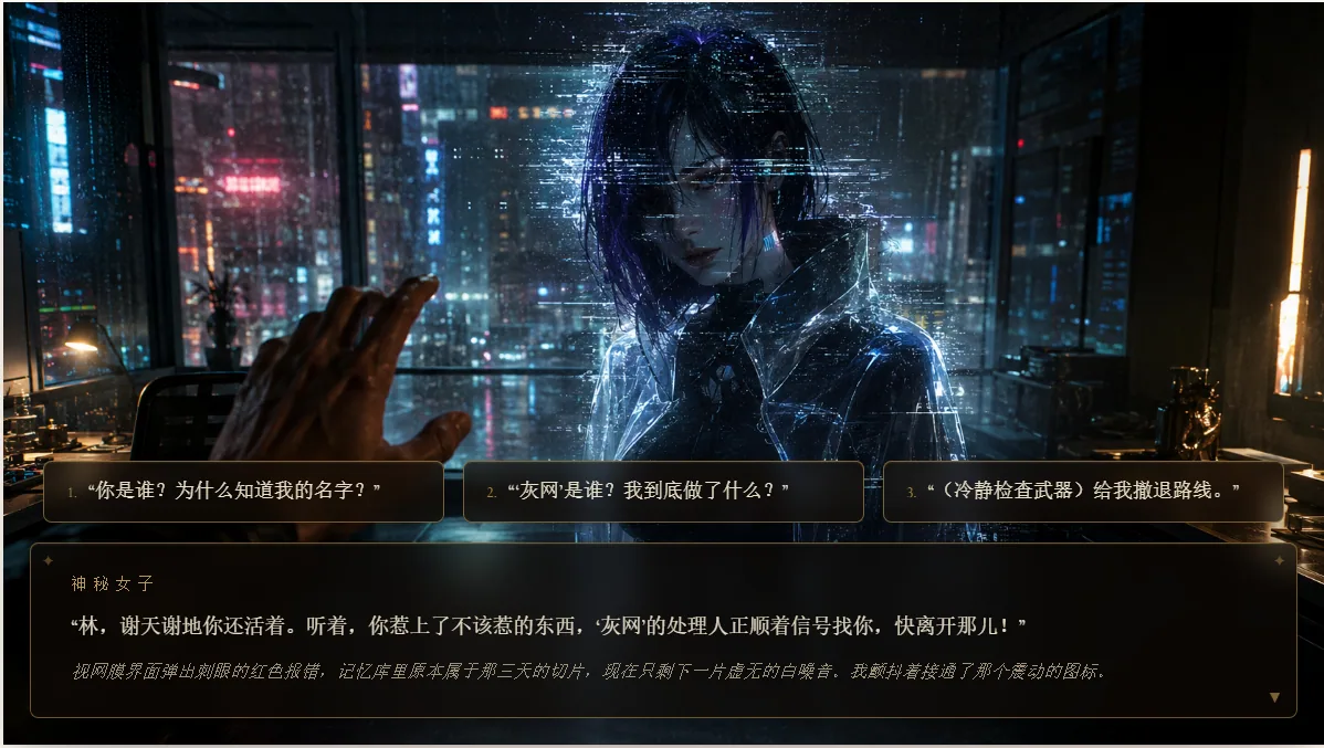 Cyberpunk neon alley